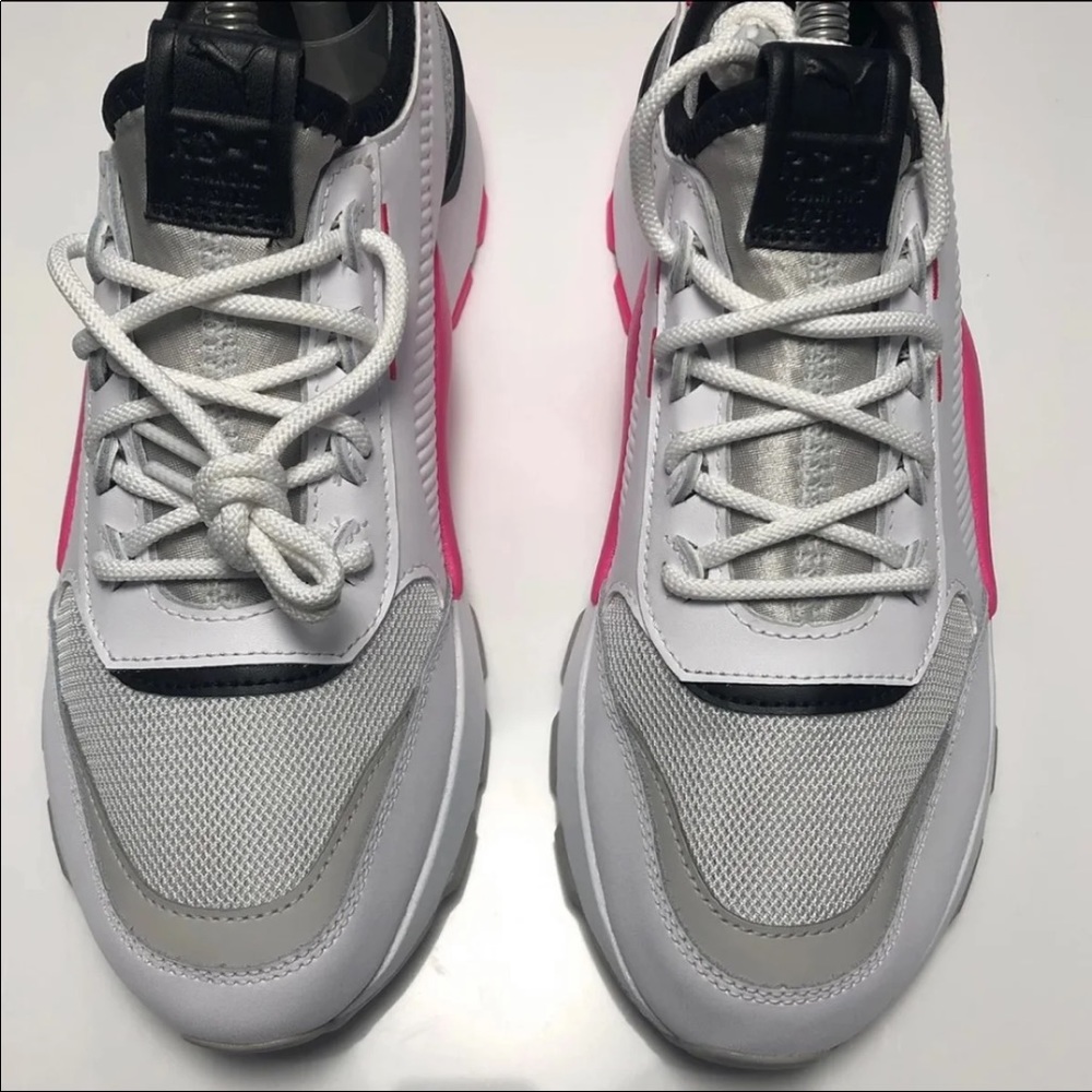 NEW Kids Puma RS-O System Pink/Grey/Wht - Picture 3 of 4